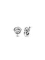 Double Knot Earrings Silver